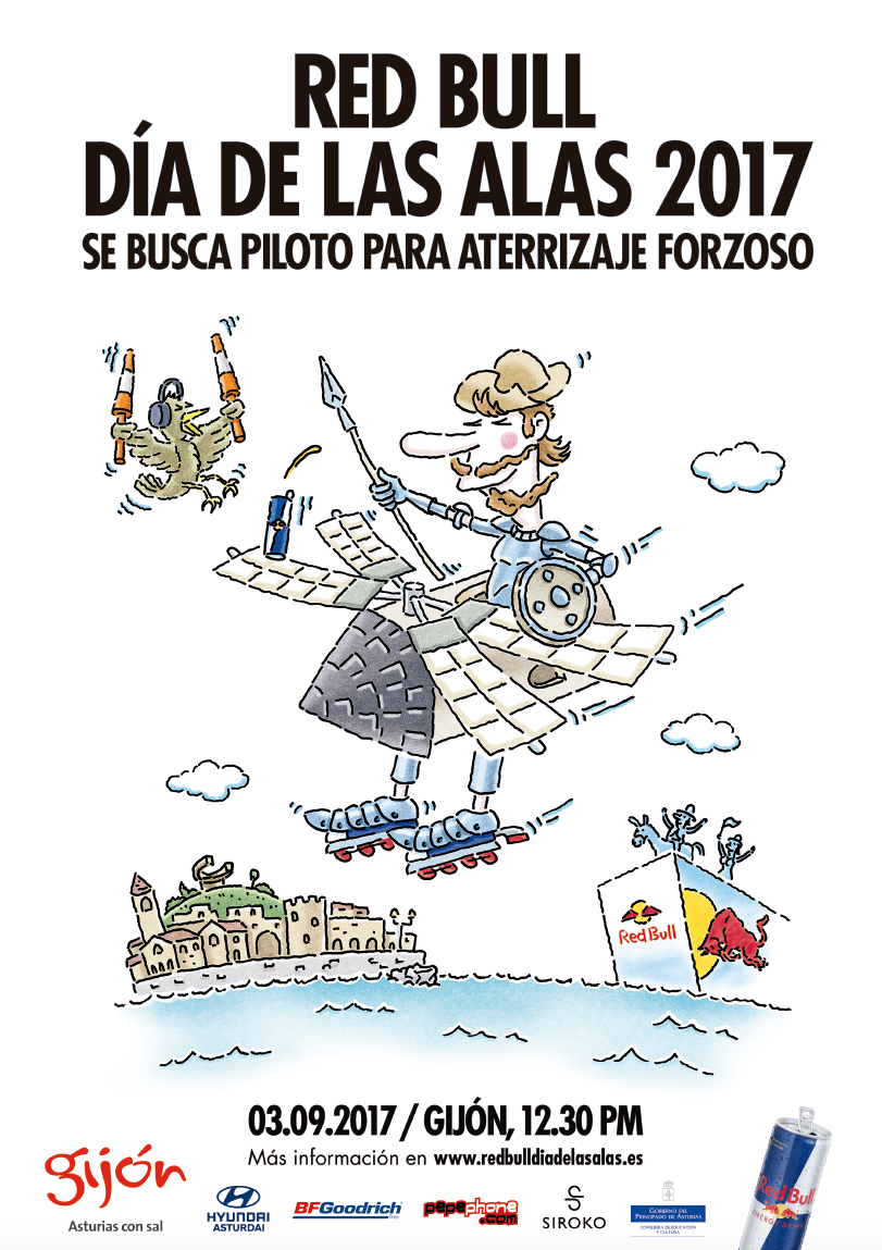 Asombro Representar Exquisito Licencia Especial para Evento Día de Las Alas Red Bull en Gijón - Pleya